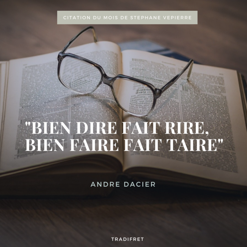La Citation De Steph Tradifret